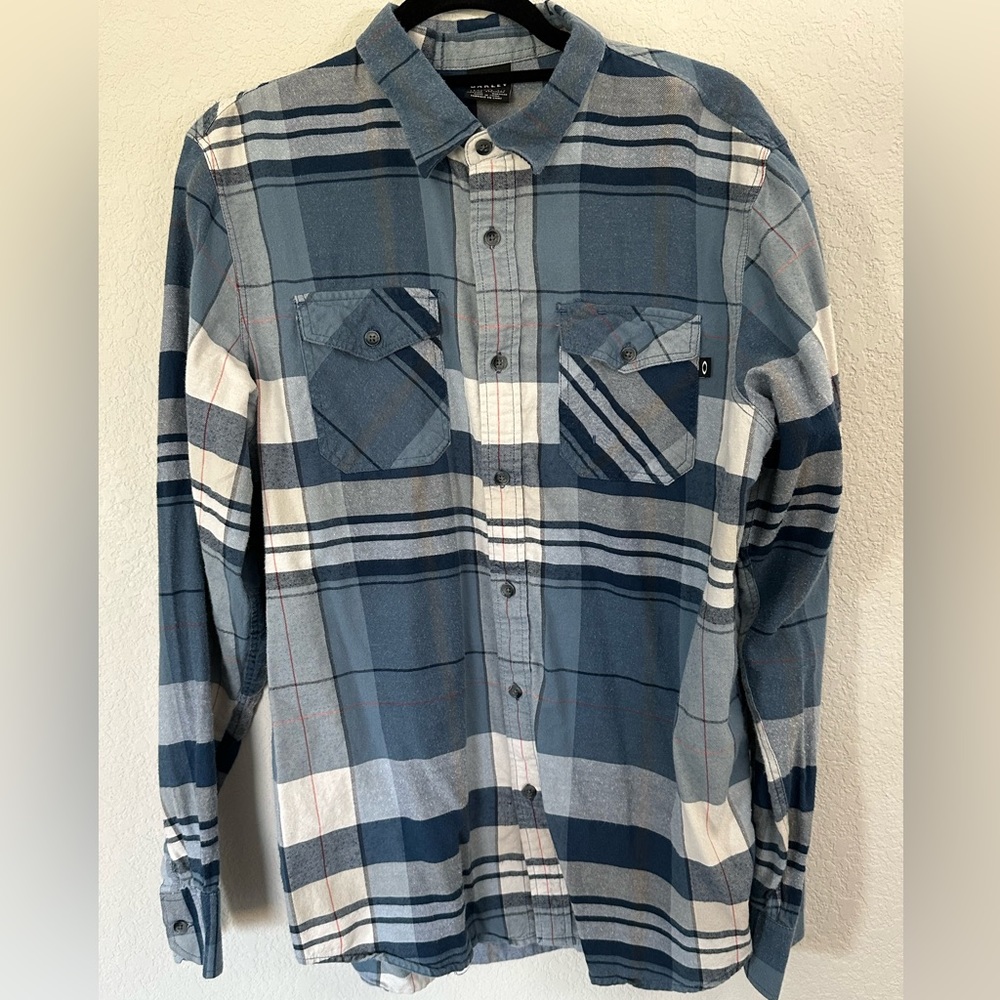 Oakley Flannel Blue White